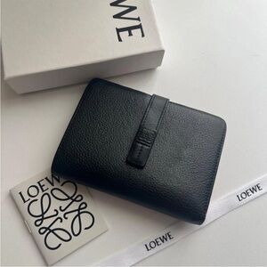 Loewe Textured Black Leather Card Holder